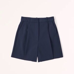 Abercrombie & Fitch Pleated Navy Women's Shorts S